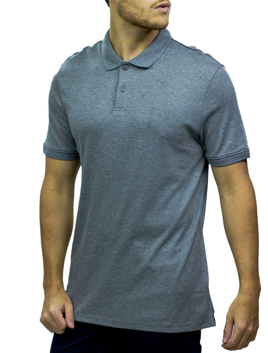 Polo MANGA CORTA  C/E Solid Edi Interlock 2 Btn Rib CK