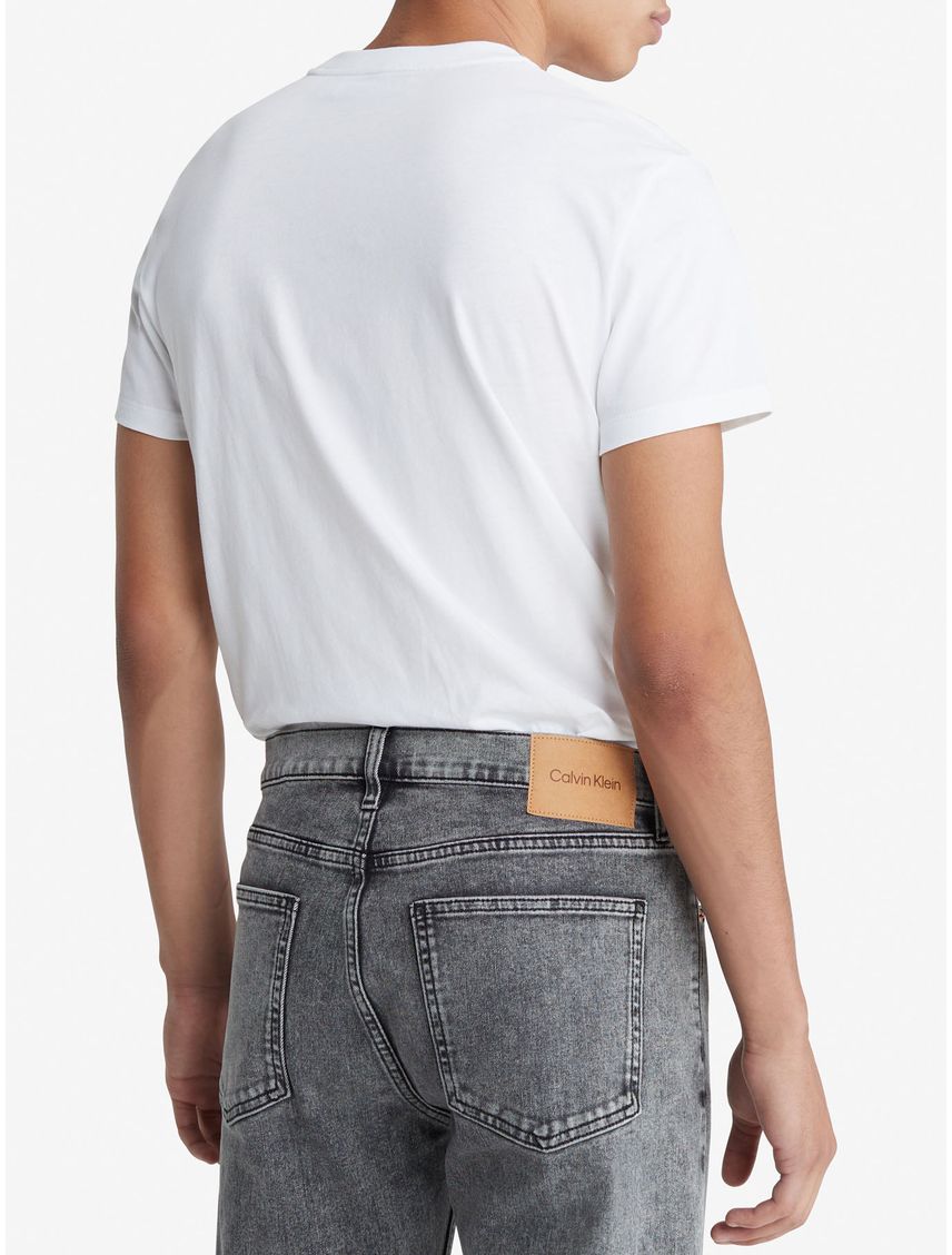 SS SMOOTH CTTN SLIM SOLID CREW CK