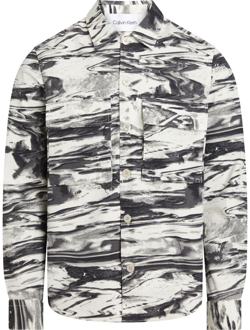 CAMISETA COTTON NYLON AOP OVERSHIRT CK