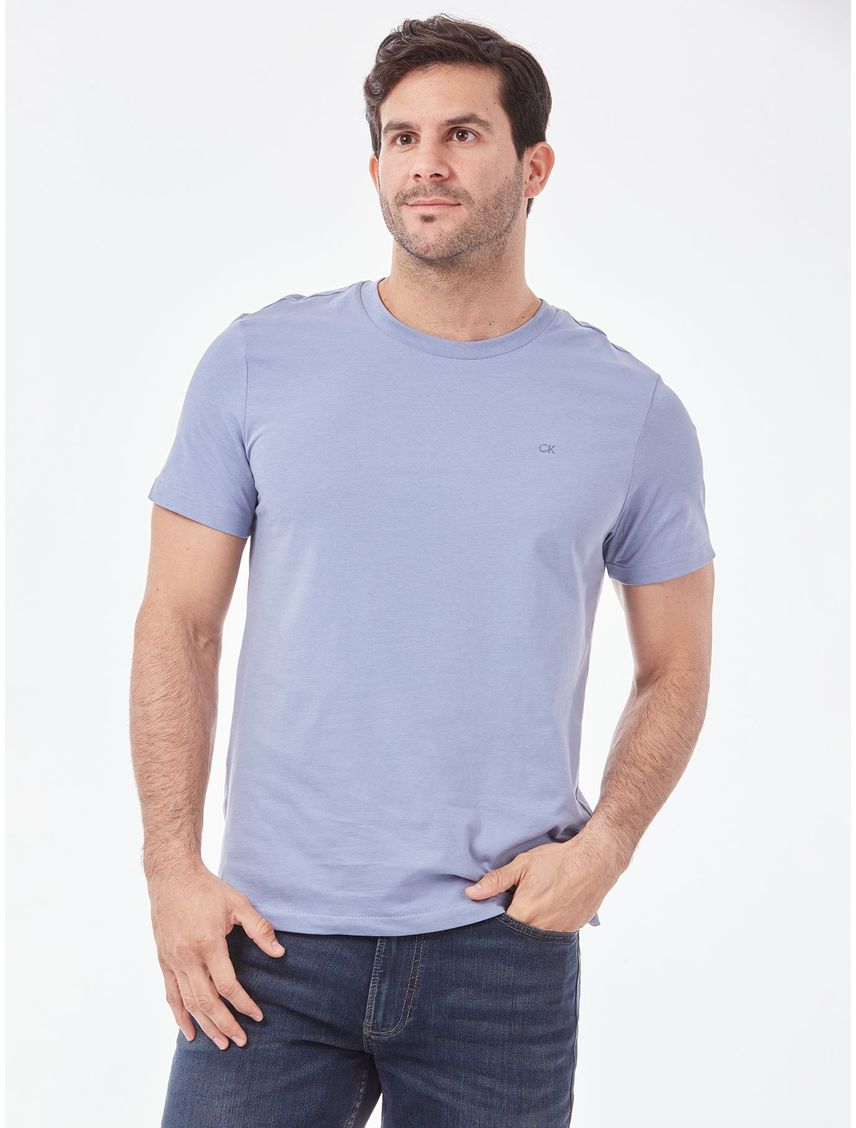 CAMISETA SS SOLID LIQUID CREWNK TEE CK