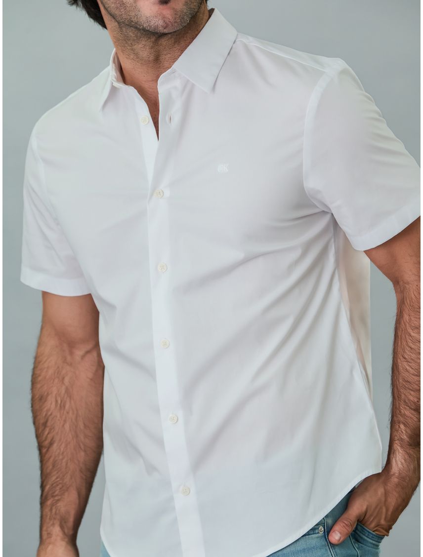 CAMISA SS SOLID POPLIN SHIRT CK