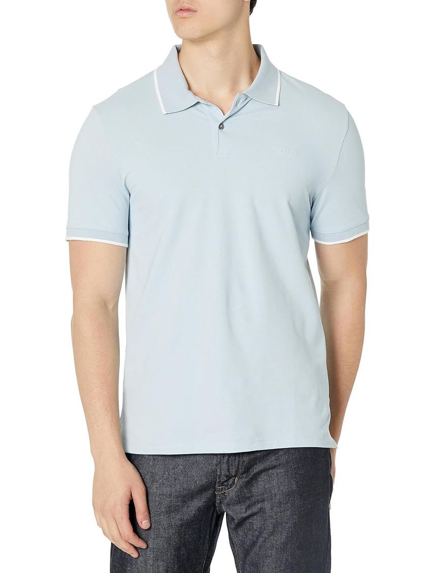 POLO SS STRETCH PIQUE SOLID TIPPED CK