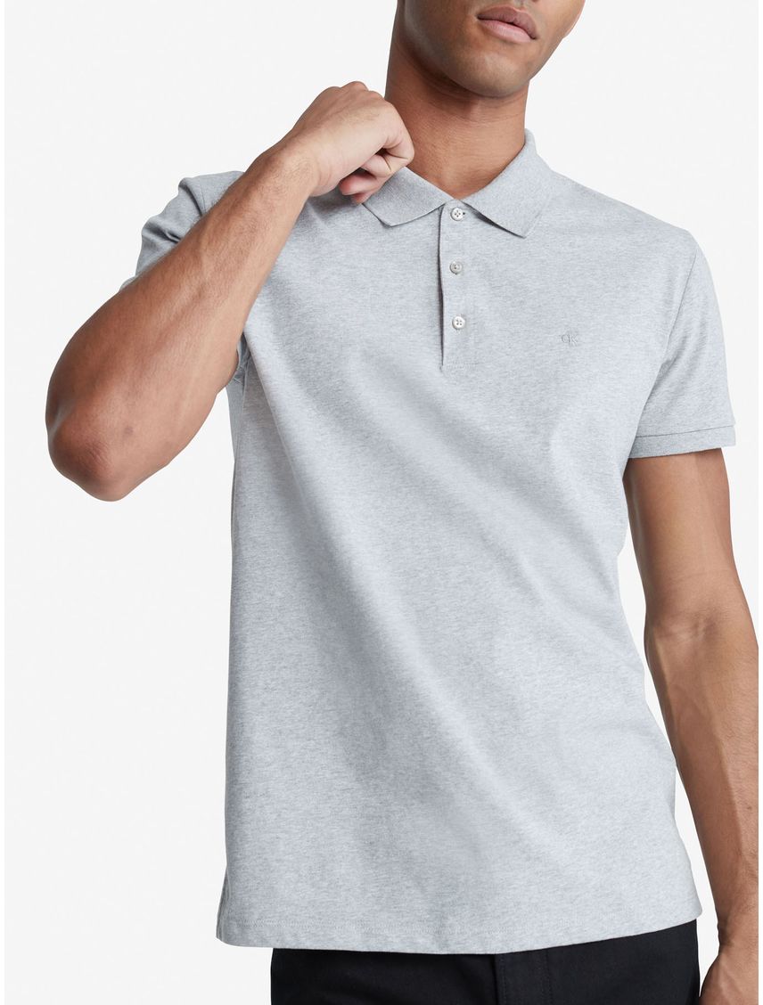 POLO SS SMOOTH COTTON SLIM SOLID PO CK