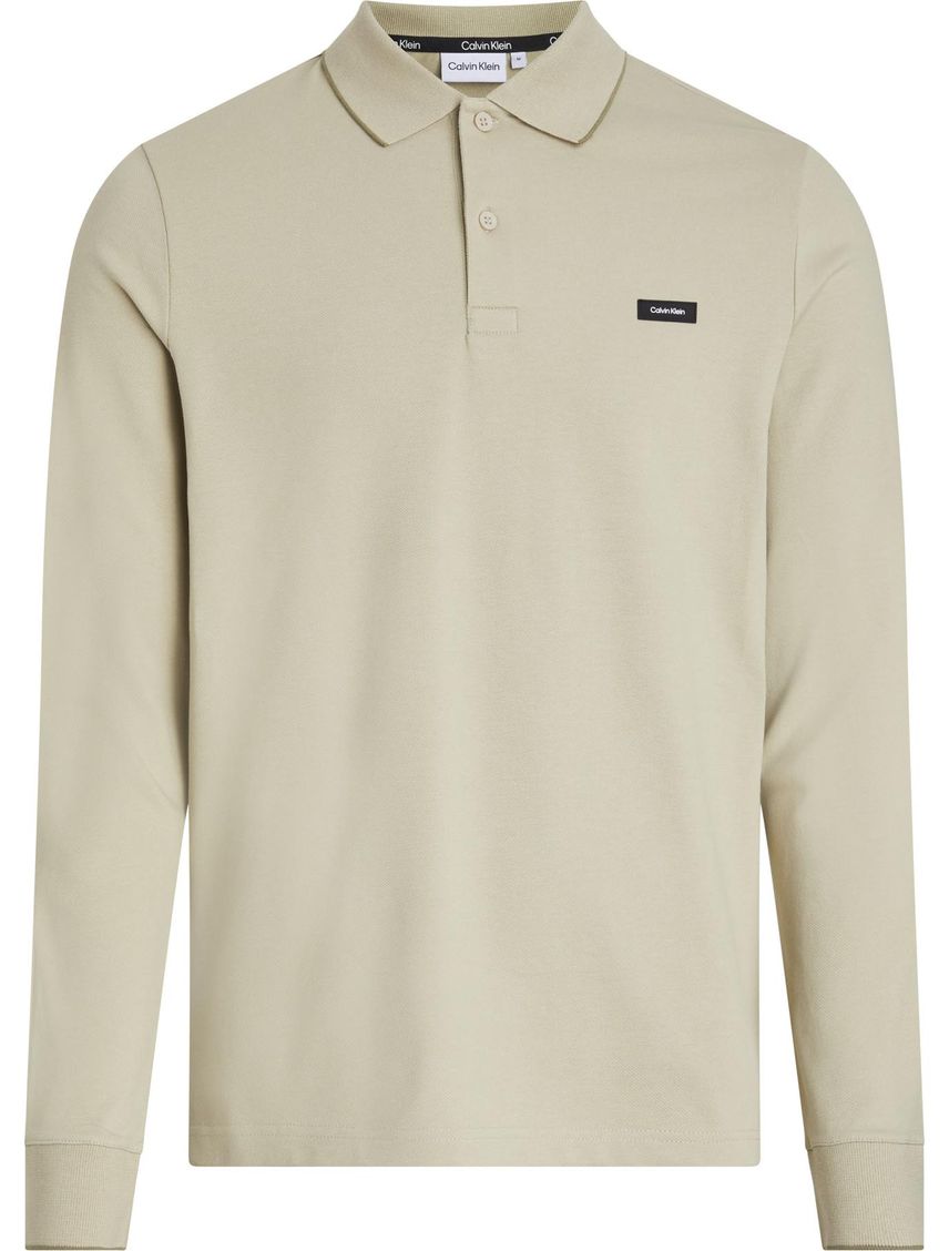 POLO STRETCH PIQUE TIPPING LS CK