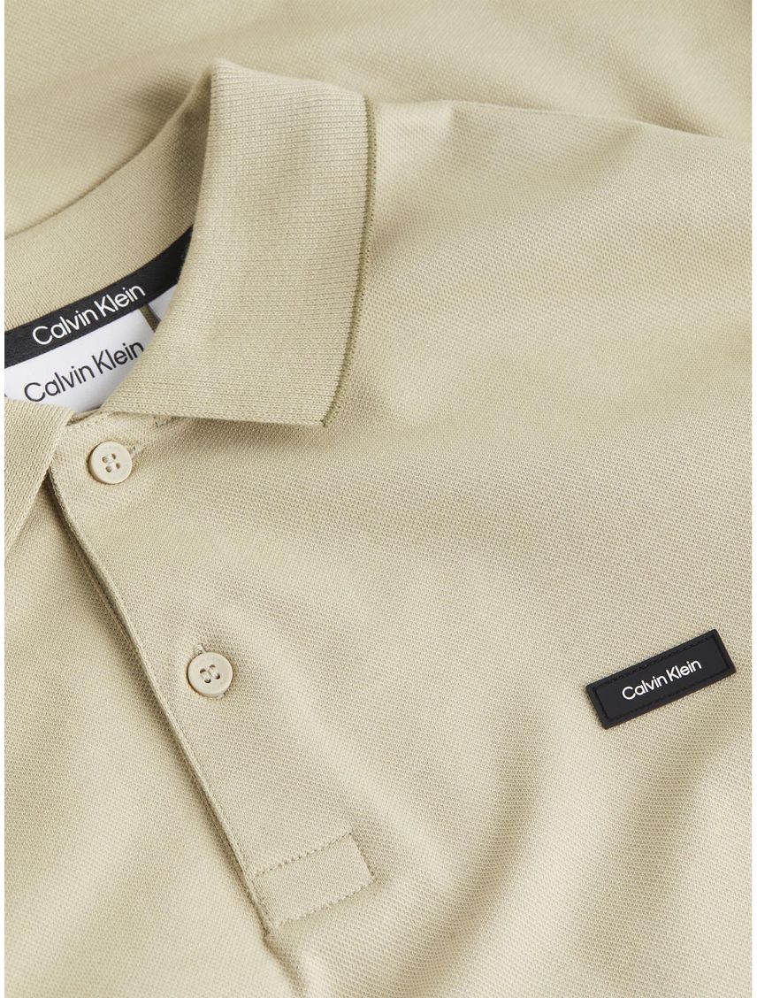 POLO STRETCH PIQUE TIPPING LS CK