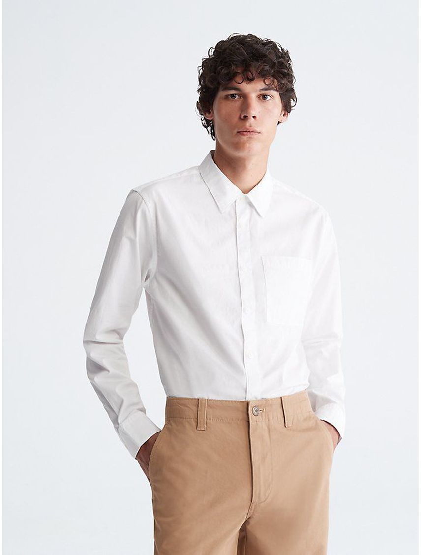 CAMISA LS COMPACT POPLIN WOVEN SHIRT CK
