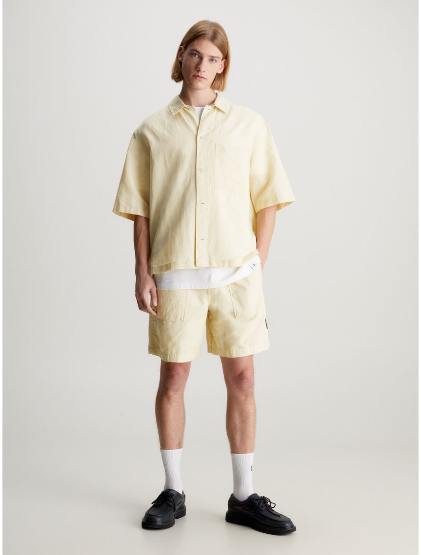 CAMISA LINEN SS SHIRT CK