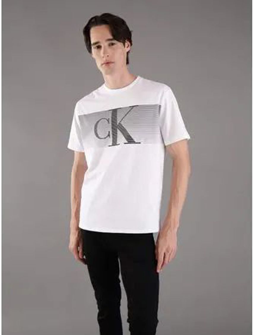 CAMISETA SS LINEAR BLOCK LOGO CREWNK CK