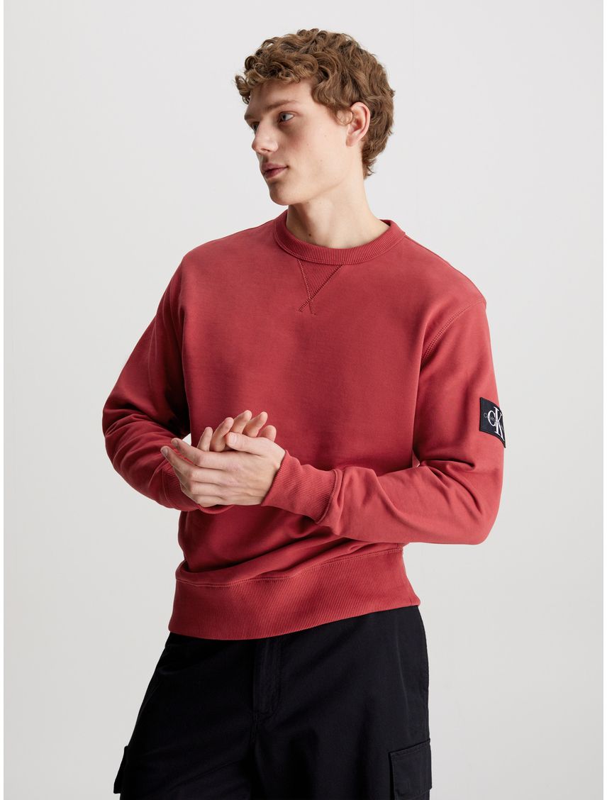 SWEATSHIRT BADGE CREW NECK