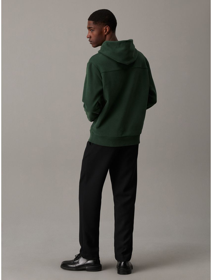 SWEATSHIRT EMBROIDERED LOGO PEACHED HOODI CK