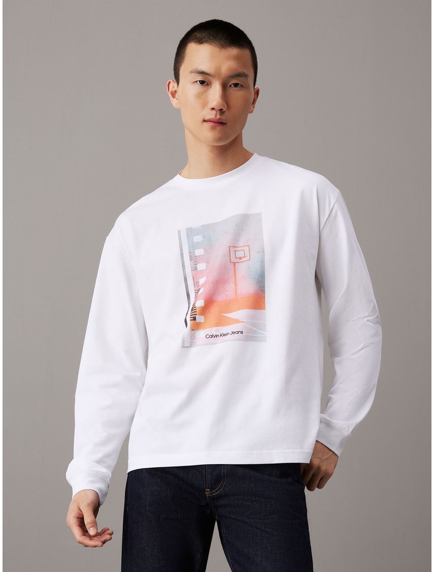 CAMISETA BASKETBALL HOOP GRAPHIC LS TEE CK