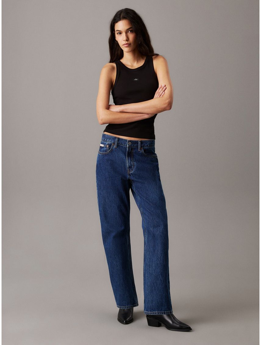 CAMISETA WOVEN LABEL RIB TANK TOP CK