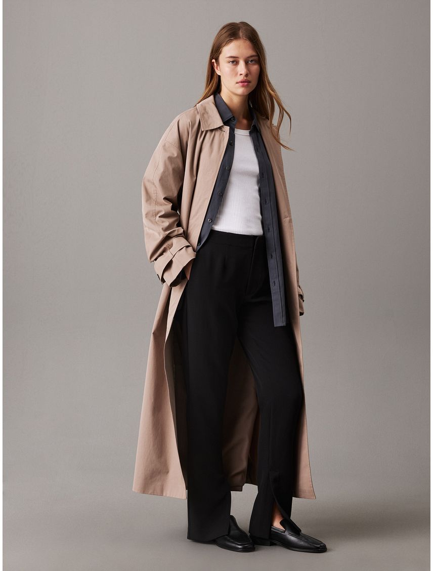 PANTALON SPLIT HEM SLIM LEG PANT CK