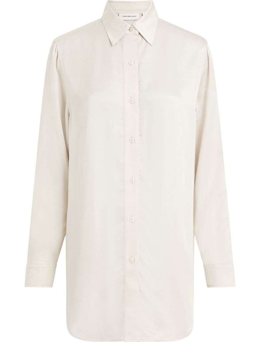 BLUSA SATIN LONG SLEEVE TOP CK