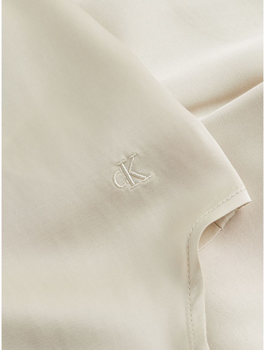 BLUSA SATIN LONG SLEEVE TOP CK