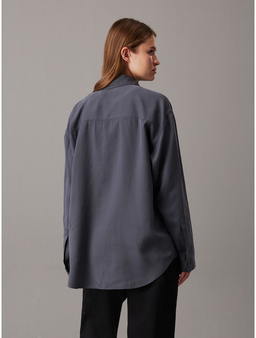 BLUSA TENCEL LONG DAD SHIRT CK