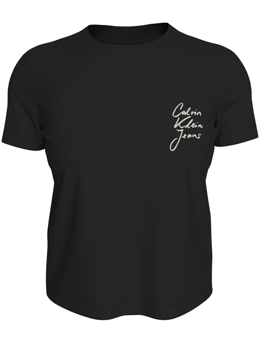 CAMISETA SCRIPT INSTITUTIONAL BABY TEE CK