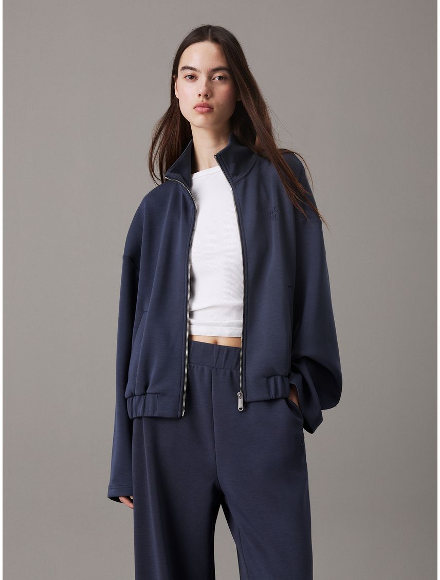 SWEATSHIRT HEAVY MODAL ZIP-THROUGH CK