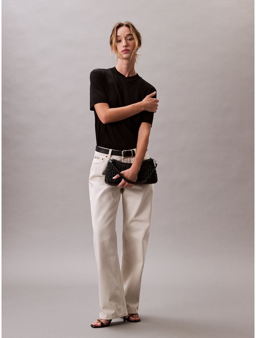 CAMISETA SS SILK TOUCH FINE KNIT MOCK N CK