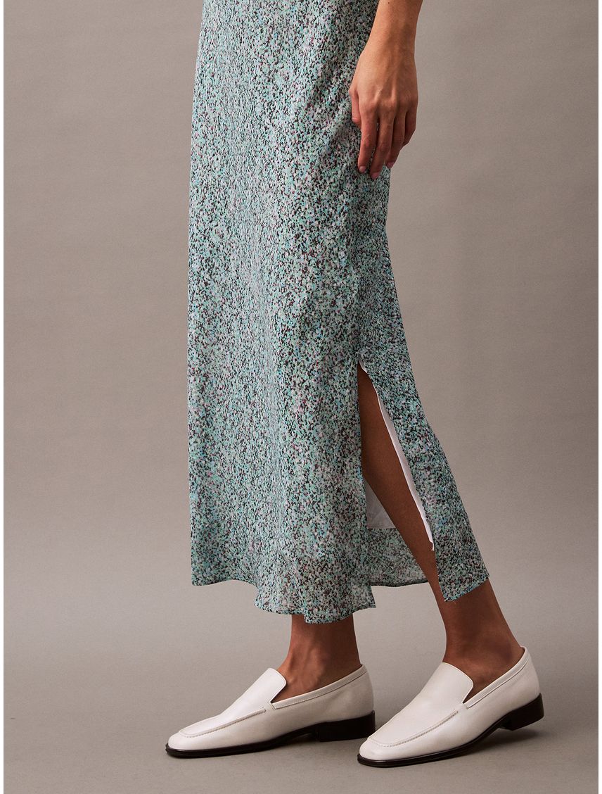 FALDA  PRINTED ABSTRACT GEORGETTE MID CK