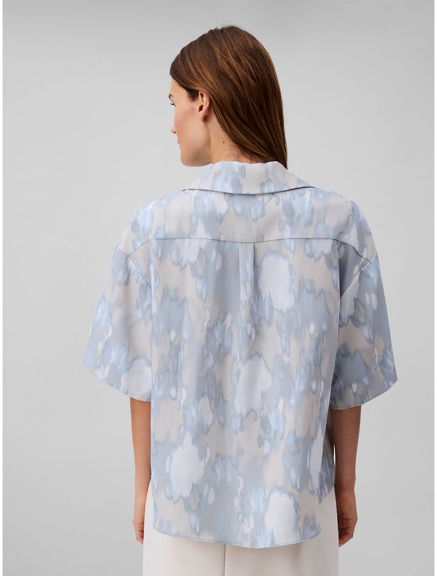 BLUSA CREPE FAUX WRAP SS TOP - PRINT CK