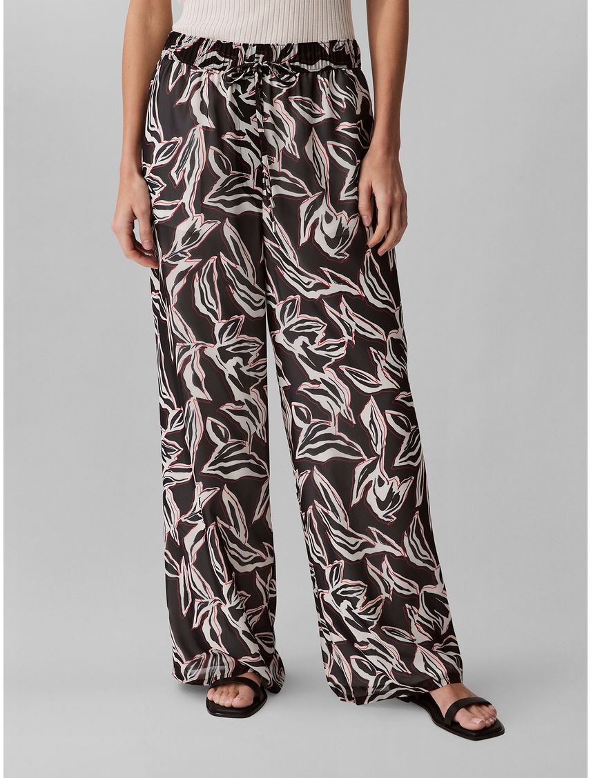 PANTALON PRINTED PULL ON WIDE LEG PANT CK
