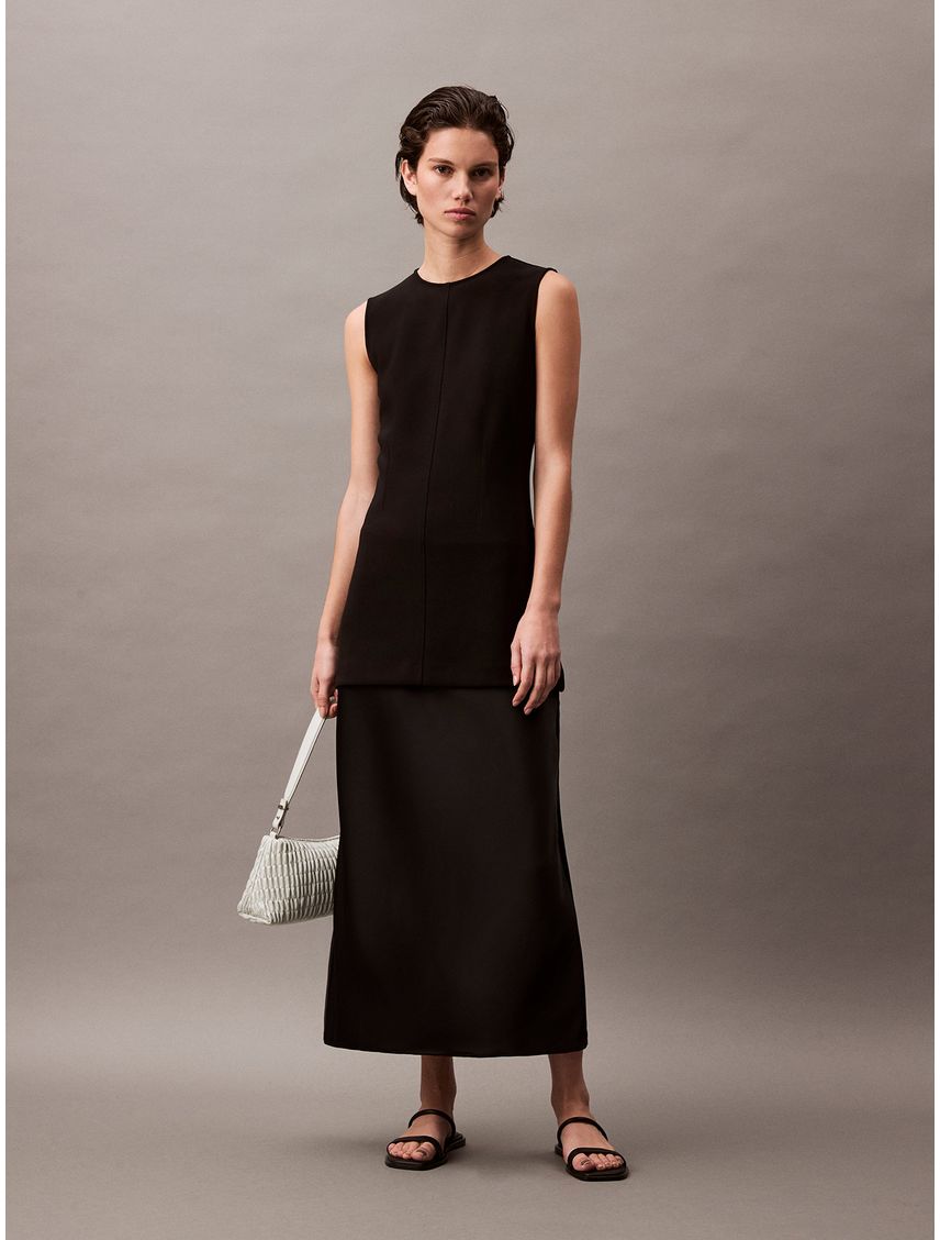 BLUSA KNIT CREPE TUNIC CK