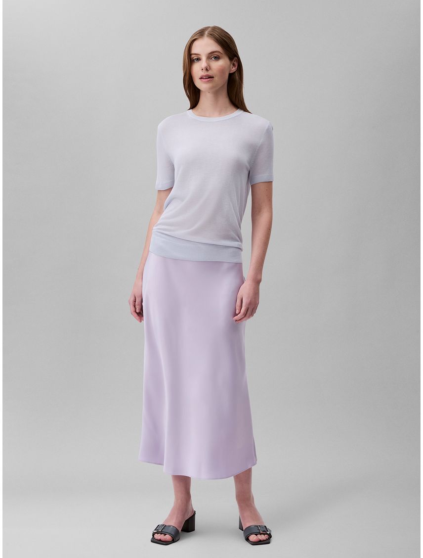 SWEATER FINE GAUGE VISCOSE SS SWEATER CK