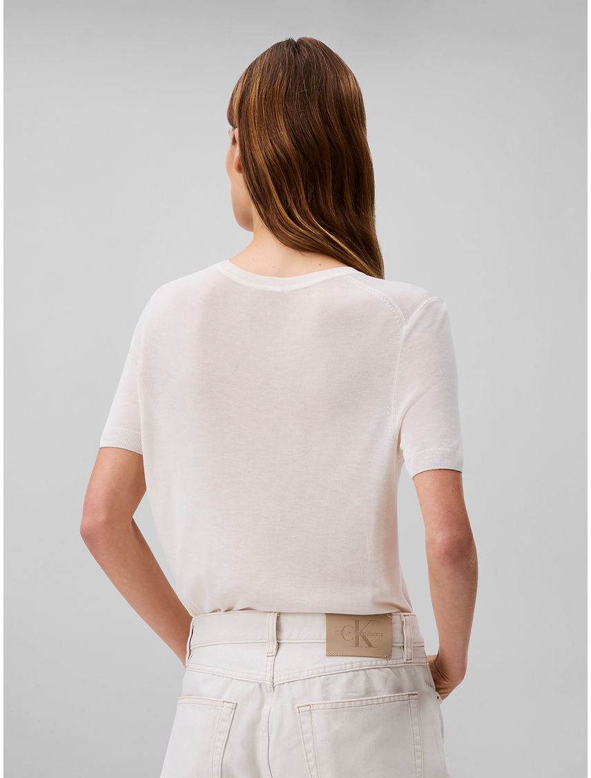 SWEATER FINE GAUGE VISCOSE SS SWEATER CK