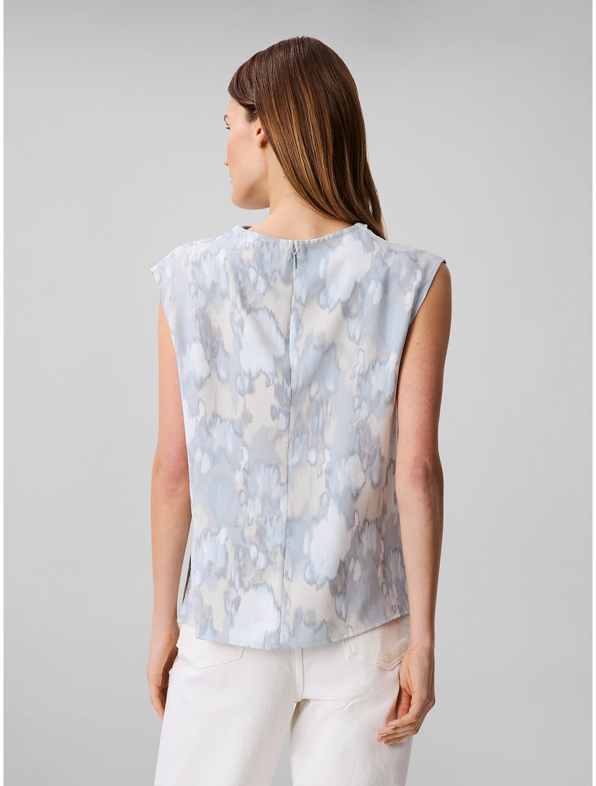 BLUSA SS COWL NECK SHELL CK