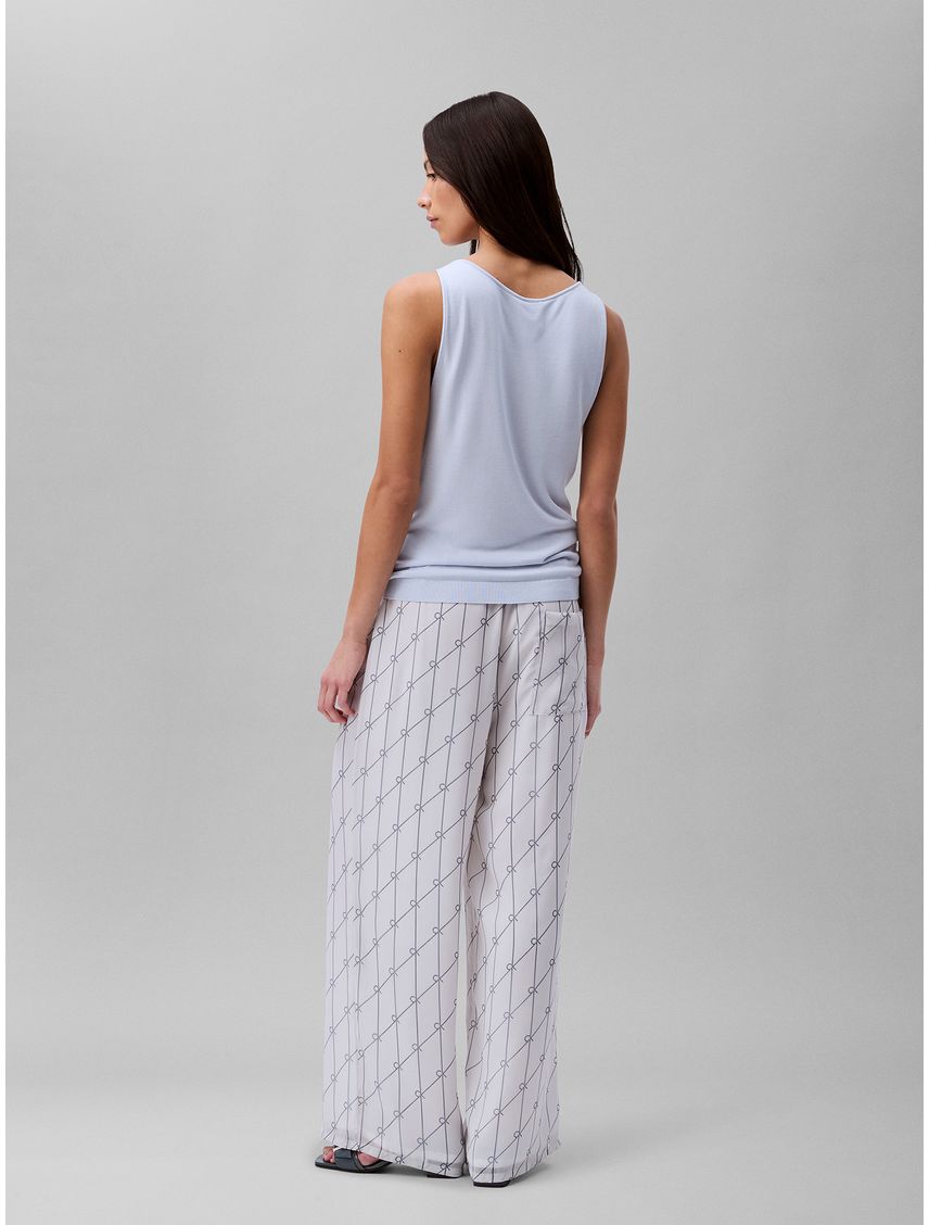 PANTALON PRINTED PULLON WIDE LEG PANT CK