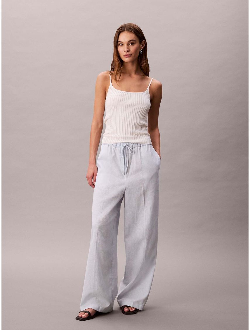PANTALON LINEN DRAWSTRING PANT CK