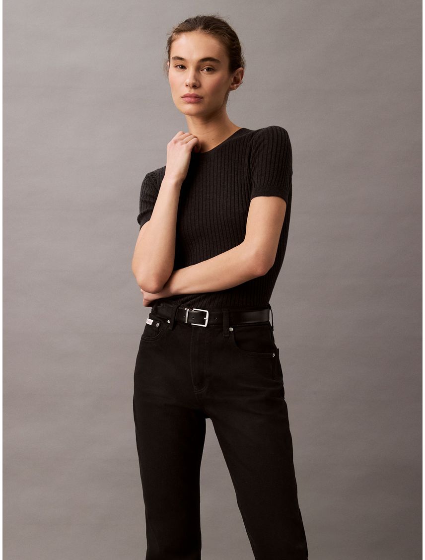 JEAN HIGH RISE STRAIGHT INK CK