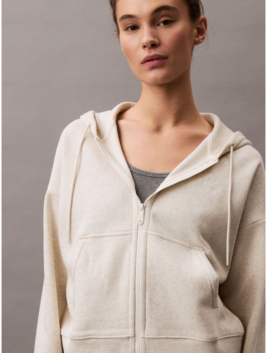 SWEATSHIRT LS ARCHIVE LOGO FLEECE FZ HOOD CK