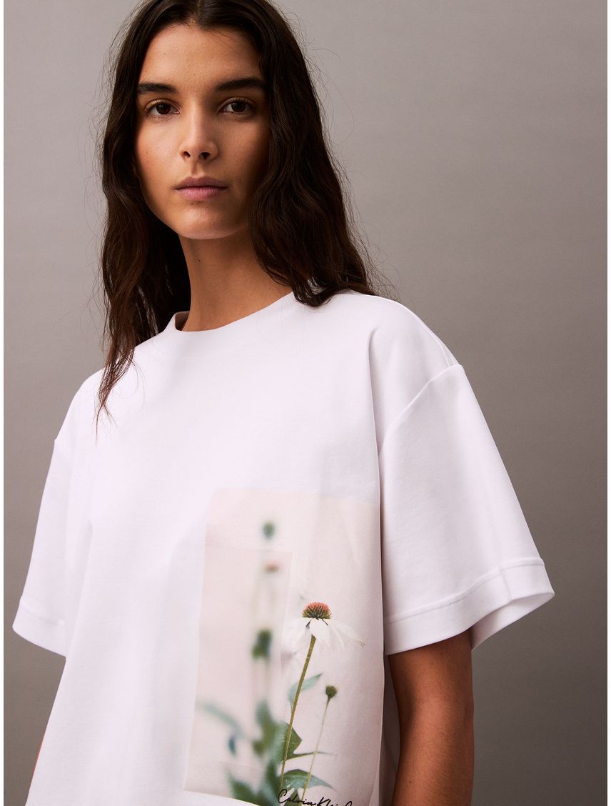 CAMISETA A- SS FASHION FIT FLORAL TEE CK