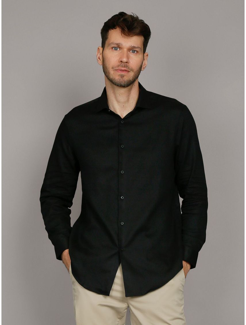 CAMISA VESTIR SLIM COTTON UNTUCKED CK