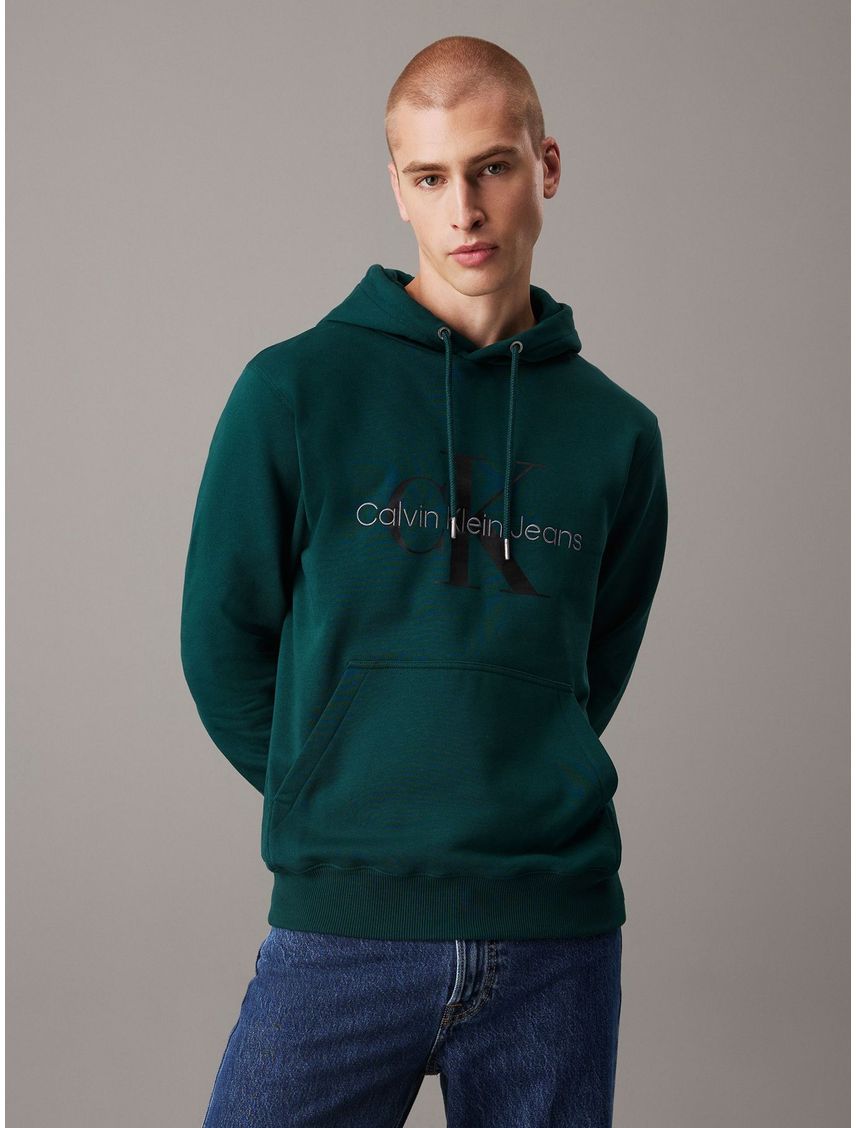SWEATSHIRT SEASONAL MONOLOGO REGULAR HOOD CK
