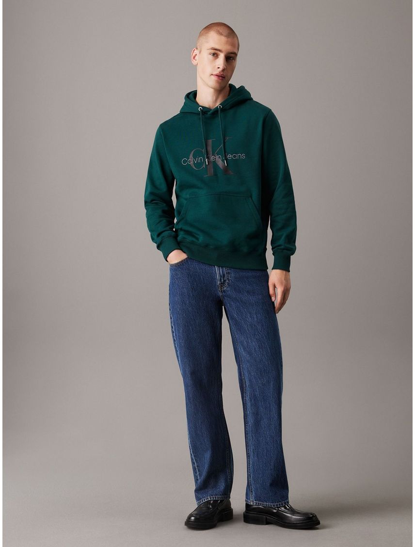 SWEATSHIRT SEASONAL MONOLOGO REGULAR HOOD CK