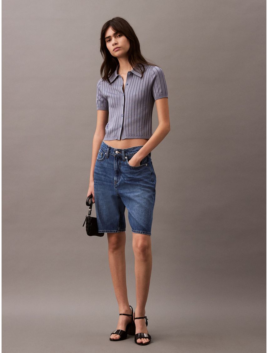 POLO A- SILKY CROPPED BABY POLO SHI CK