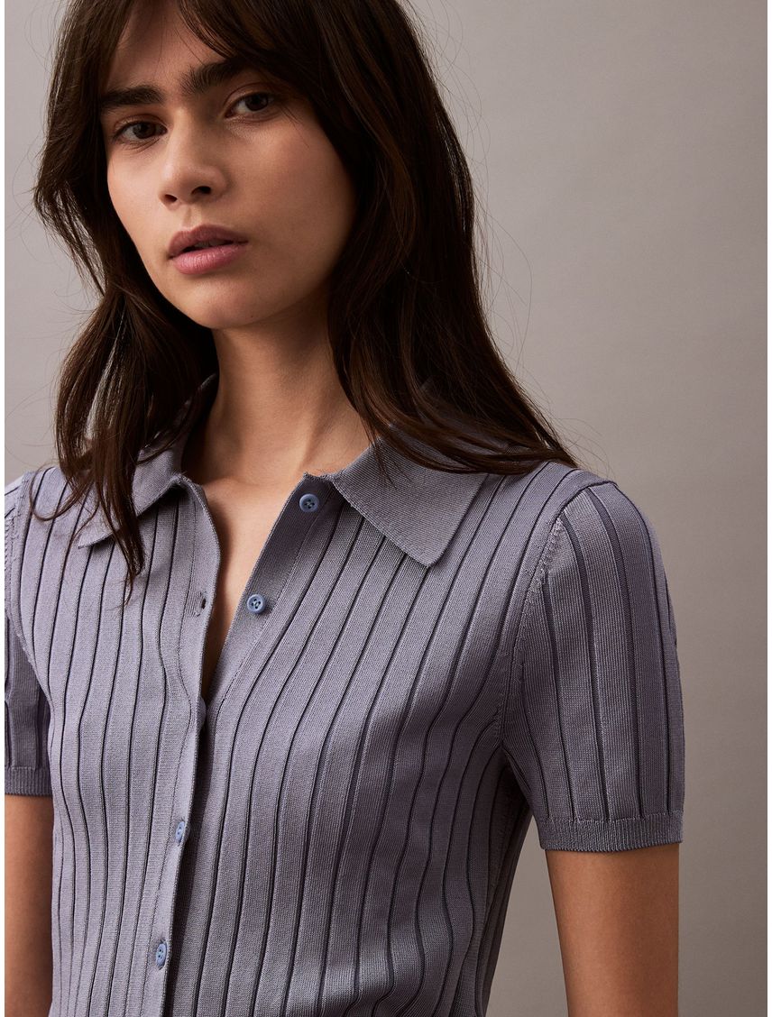 POLO A- SILKY CROPPED BABY POLO SHI CK