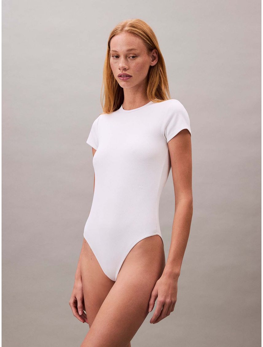 BLUSA SS CTN CONTOUR RIB BODYSUIT CK