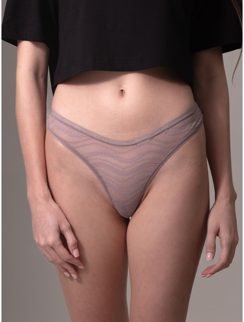 PANTY TABLE ALLOVER LACE - THONG (LOW RISE) CK