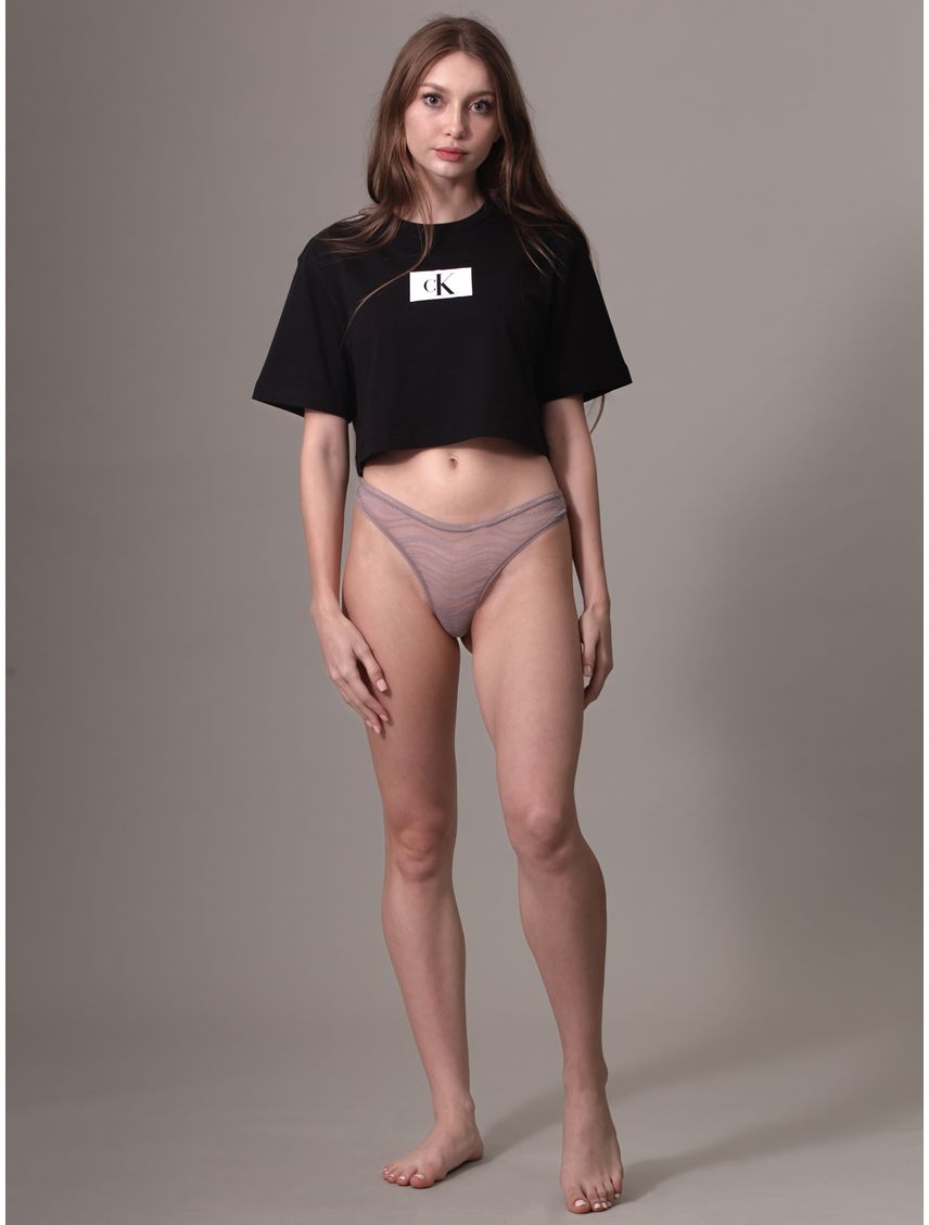 PANTY TABLE ALLOVER LACE - THONG (LOW RISE) CK