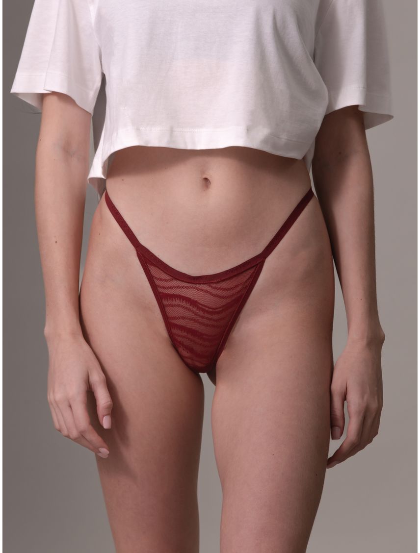 PANTY TABLE ALLOVER LACE - STRING THONG