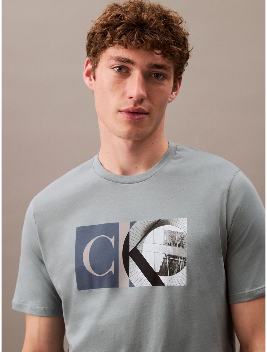 CAMISETA SS CK LOGO WINDOW CREWNK TEE CK