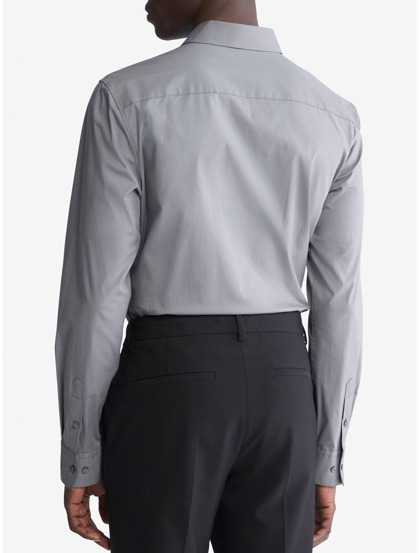 CAMISA LS SOLID STRETCH SLIM SHIRT CK