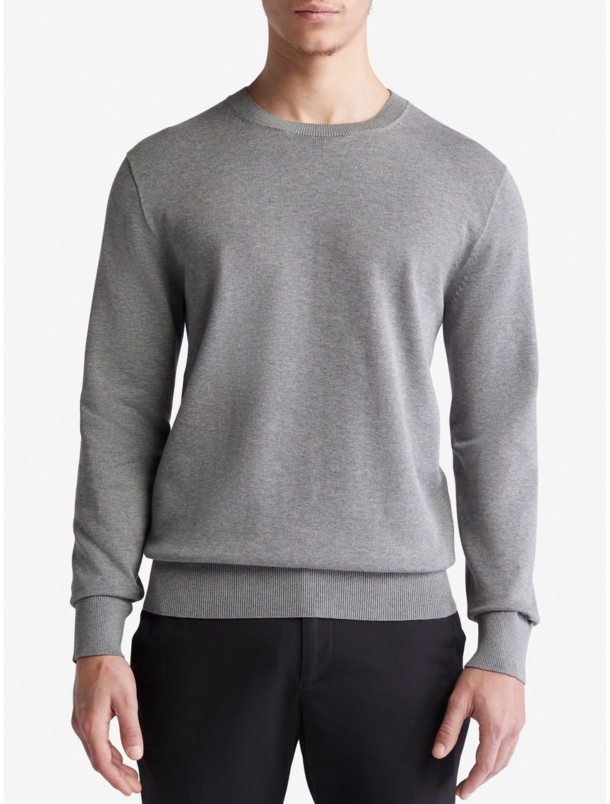 SWEATER LS SUPIMA COTTON CLASSIC CREWN CK