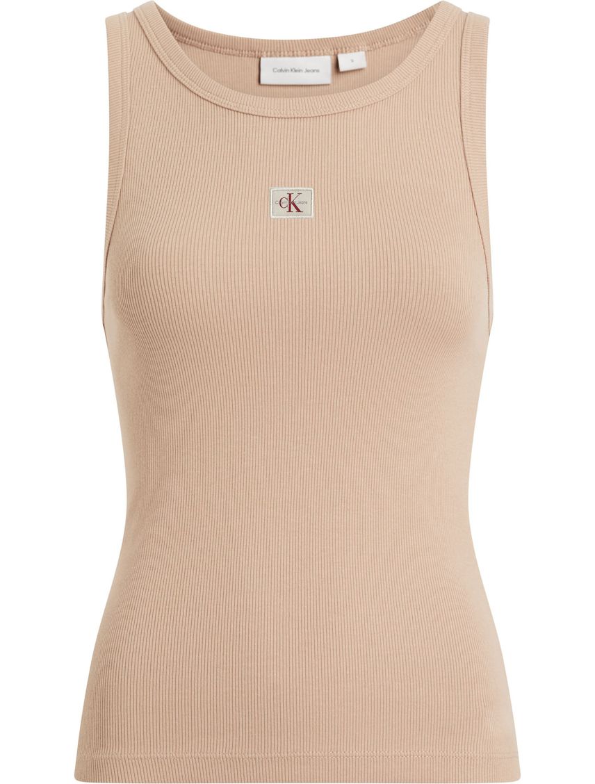 CAMISETA WOVEN LABEL RIB TANK TOP CK