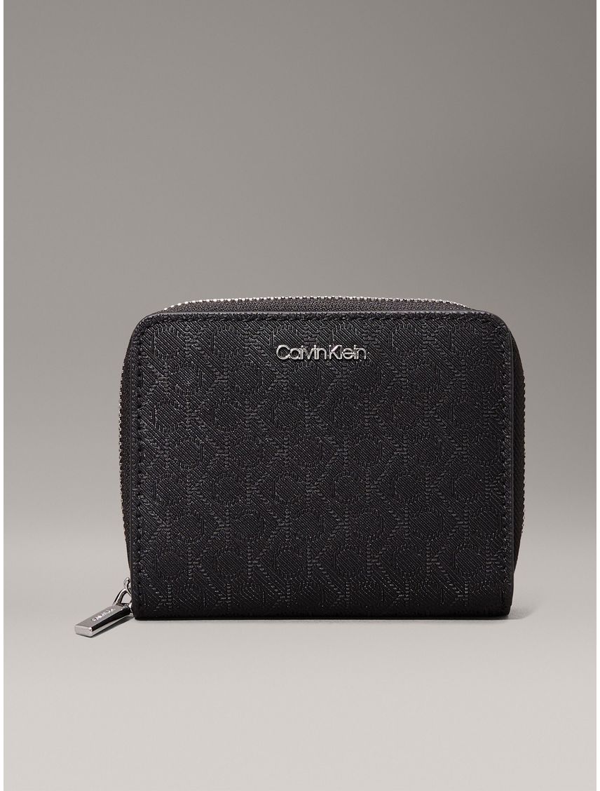 BILLETERA CK MUST MEDIUM ZIP AROUND_MONO