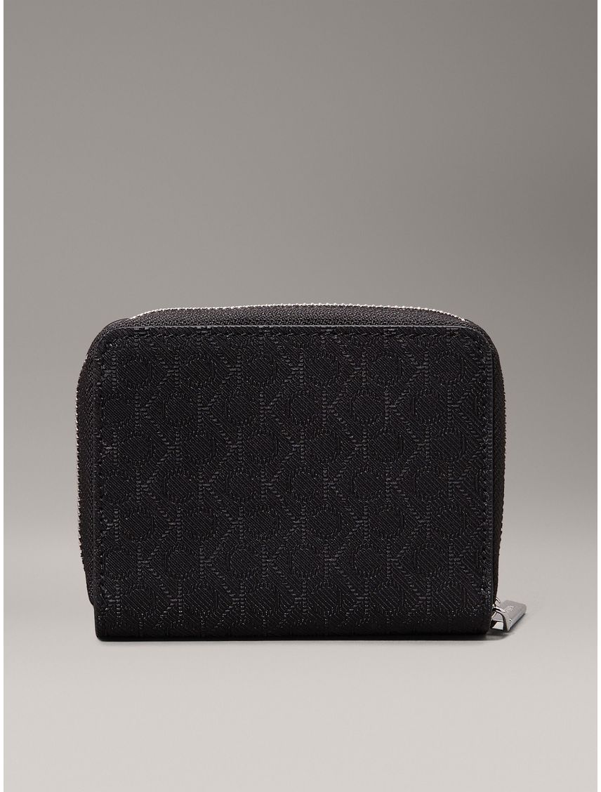 BILLETERA CK MUST MEDIUM ZIP AROUND_MONO